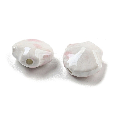 Shell Shape Glazed Porcelain Beads PORC-E022-01A-1