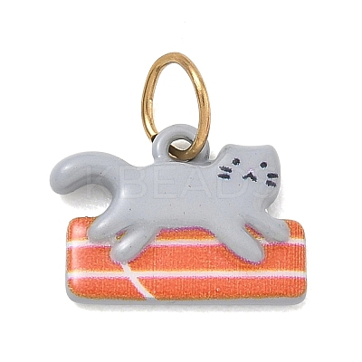 Printed 304 Stainless Steel Pendants SA-CBA4D1F-09G-A-1