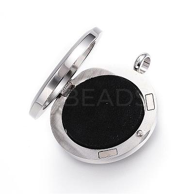 316 Surgical Stainless Steel Diffuser Locket Pendants STAS-P102-083G-1