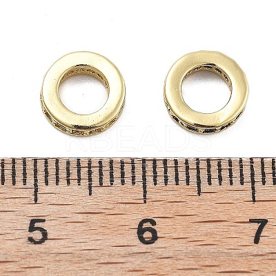 Brass Micro Pave Cubic Zirconia Spacer Beads KK-Q006-64G-1