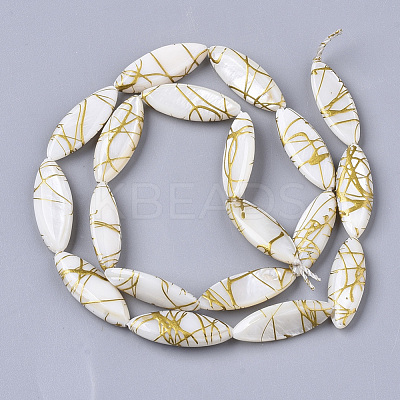 Drawbench Freshwater Shell Beads Strands SHEL-T014-008B-06-1
