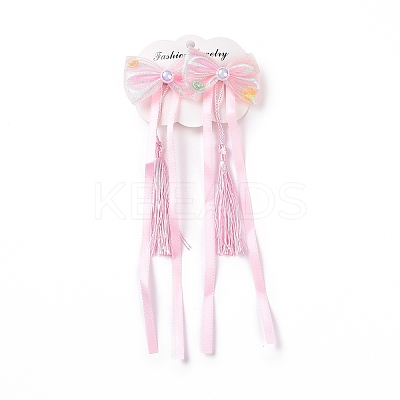 Bowknot Long Ribbon Alligator Hair Clip PHAR-D013-03A-1