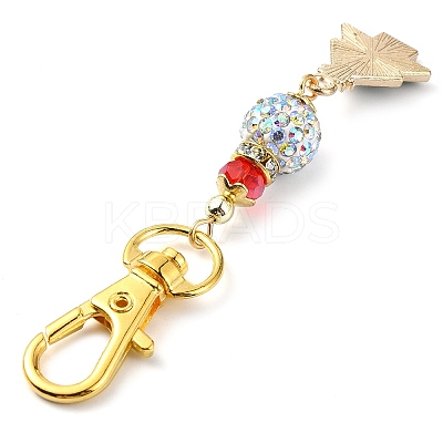 15Pcs 15 Style Christmas Alloy Enamel Pendant Decorations HJEW-JM02205-1