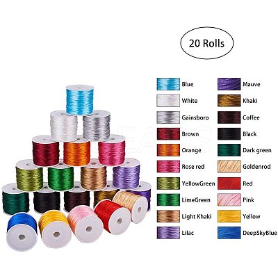 Nylon Satin Rattail Cord NWIR-PH0001-18-1