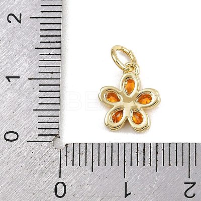 Brass Micro Pave Cubic Zirconia Pendants KK-A269-03A-G02-1