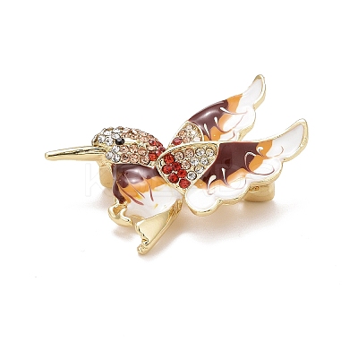 Bird Enamel Pin with Rhinestone LS-JEWB-A004-18G-B-1