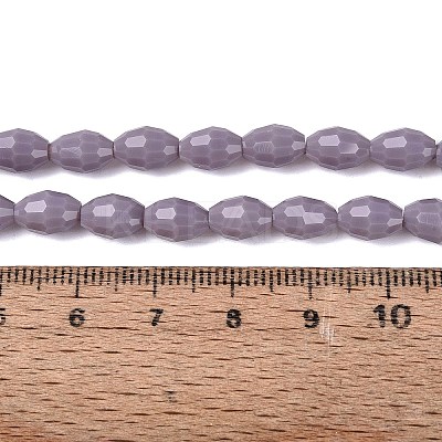 Opaque Solid Color Glass Beads Strands GLAA-N071-01A-C10-1