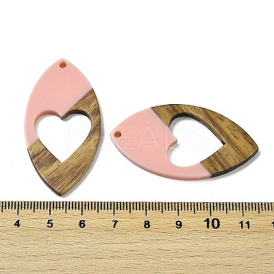 Resin and Walnut Pendants WOOD-I013-02C-1