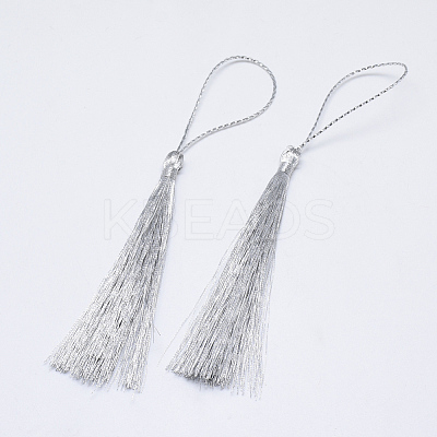 Nylon Tassel Big Pendant Decorations X-OCOR-T007-02-1