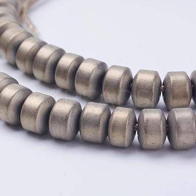 Electroplate Non-Magnetic Synthetic Hematite Beads Strands G-F510-29A-1