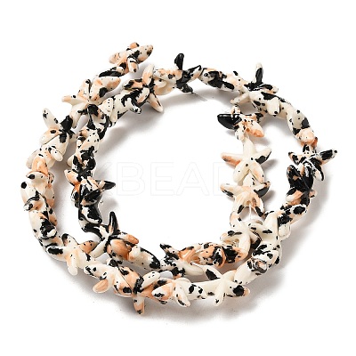 Synthetic Turquoise Dyed Beads Strands G-P507-04D-1