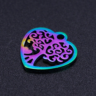 Ion Plating(IP) 201 Stainless Steel Pendants STAS-S105-JN193-1
