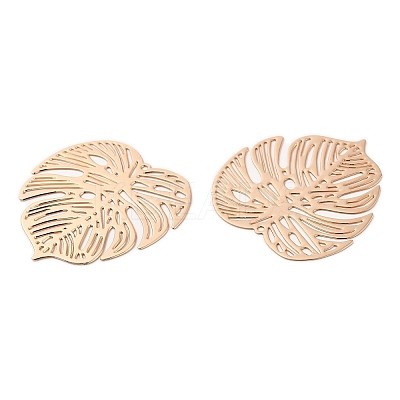 Long-Lasting Plated Brass Filigree Pendants KK-K336-39KCG-1