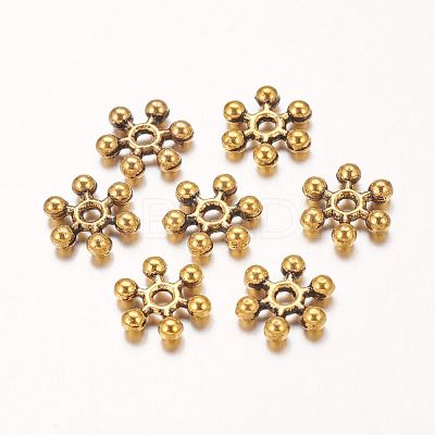Zinc Alloy Beads Spacers PALLOY-Q062-AG-1