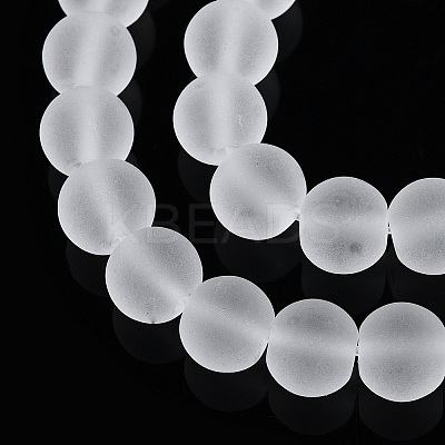 Transparent Glass Beads Strands GLAA-T032-T6mm-MD13-1