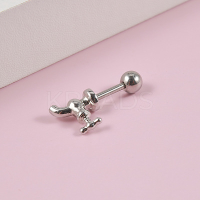 Water Faucet 304 Stainless Steel Cartilage Earrings FS-WGE47D7-01-1