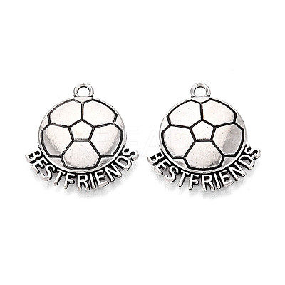 Tibetan Style Alloy Pendants TIBE-N014-16AS-1