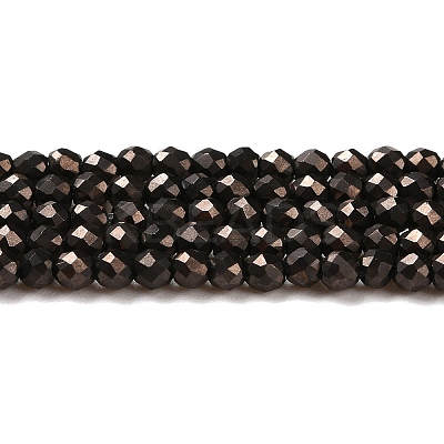 Electroplate Glass Beads Strands GLAA-H021-01A-FP06-1