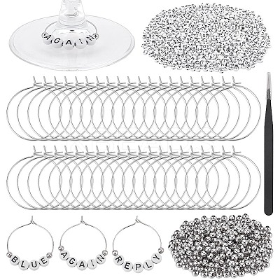 DIY Wine Glass Charm Making Kits DIY-PH0033-72A-1