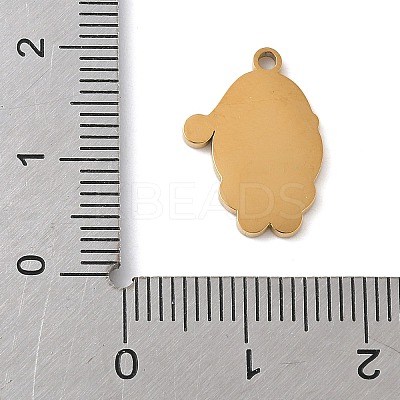 Christmas Themes 304 Stainless Steel Enamel Pendants LS-STAS-K312-04I-G-1