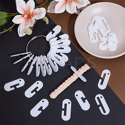 28Pcs Acrylic Band Weaving Width Gauge AJEW-OC0013-96A-1