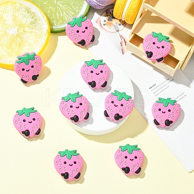 10Pcs Silicone Focal Beads SIL-YW0001-94B-1