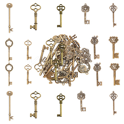 18pcs 9 style Tibetan Style Alloy Big Pendants FIND-SC0001-80-1