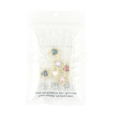 6Pcs 6 Color Acrylic Rhinestone Pendants FIND-FS0001-38-1
