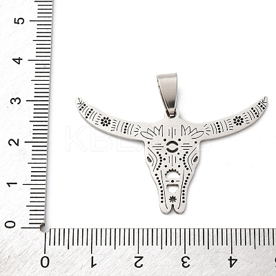 201 Stainless Steel Pendants STAS-V013-12P-1