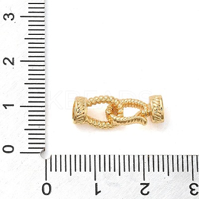 Brass Fold Over Clasps KK-M270-08G-1
