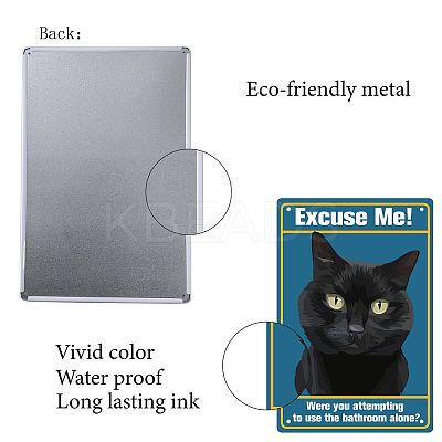 Rectangle Metal Iron Sign Poster AJEW-WH0157-374-1