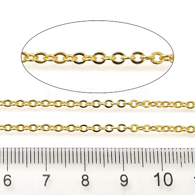 Rack Plating Brass Cable Chains CHC-M001-01G-01-1