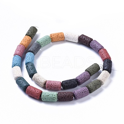 Natural Lava Rock Beads Strands G450-B13-1