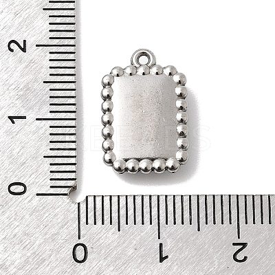 304 Stainless Steel Micro Pave Rhinestone Pendants STAS-G369-12P-1