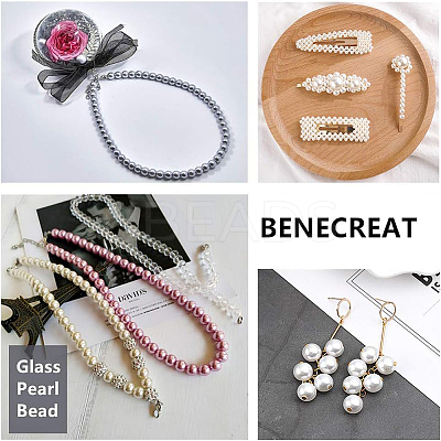 Eco-Friendly Dyed Glass Pearl Round Beads HY-BC0001-6mm-RB011-1