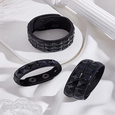 1Box PU Leather Bracelets Set for Women Men BJEW-LP0003-57-1