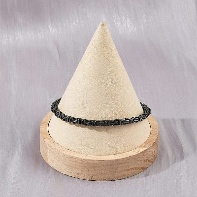 304 Stainless Steel Chain Bracelets for Women Men BJEW-Z143-31AS-1
