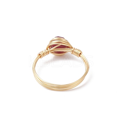 Natural Tourmaline Finger Rings RJEW-JR00930-1