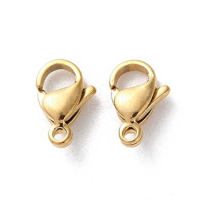 304 Stainless Steel Lobster Claw Clasps STAS-V007-01B-G-1