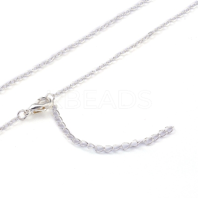 304 Stainless Steel Alps Pendant Necklaces LS-NJEW-Z001-01S-1