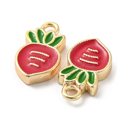 Brass Enamel Charms KK-Q809-21G-1