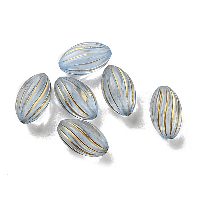 Plating Transparent Acrylic Beads OACR-B013-17D-1