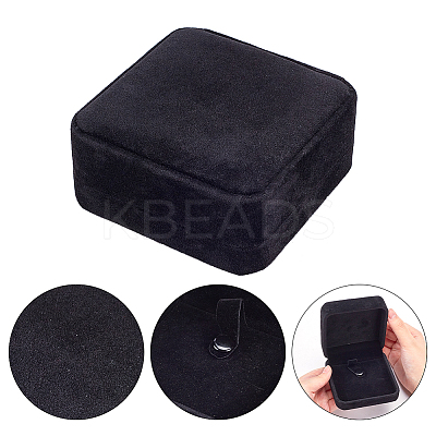 6Pcs 6 Styles Velvet Jewelry Gift Storage Boxes for Earrings Necklaces Bracelets CON-PH0003-18-1
