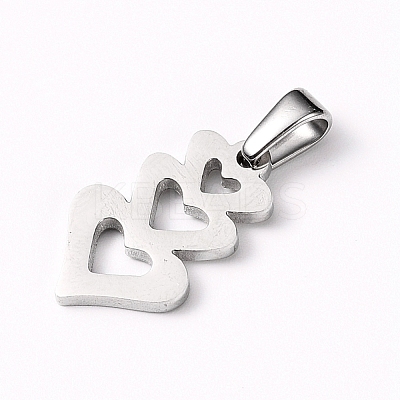 Non-Tarnish 304 Stainless Steel Pendants STAS-I127-018P-1