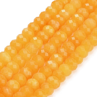 Faceted Dyed Natural White Jade Beads Strands GG-CBAE966-01A-C-1