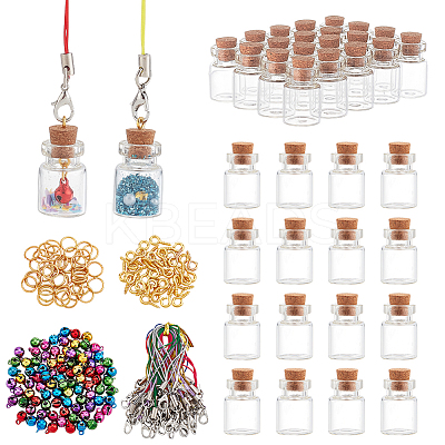 DIY Wish Bottle Pendant Decoration Making Kit DIY-BC0006-59-1