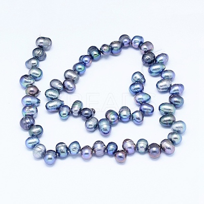 Natural Cultured Freshwater Pearl Beads Strands PEAR-G004-03B-01A-1