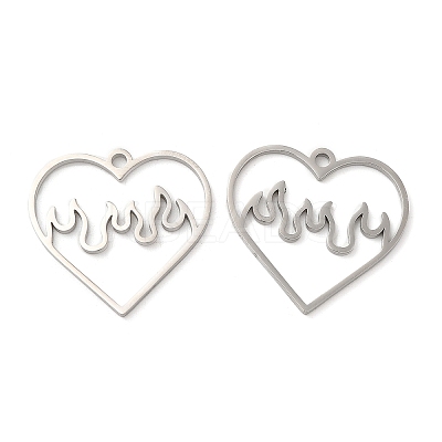 Non-Tarnish 304 Stainless Steel Pendants STAS-L020-011P-1