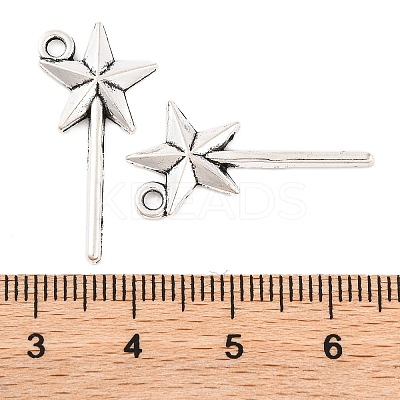 Fairy Tale Tibetan Style Alloy Magic Wand Pendants LS-X-TIBEP-36112-AS-RS-1