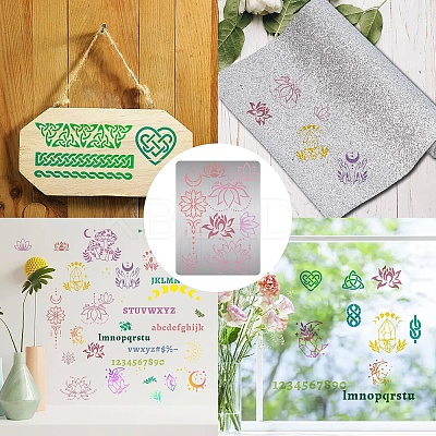 Stainless Steel Metal Cutting Dies Stencils DIY-WH0289-104-1
